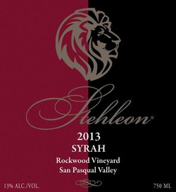 2013 Syrah, Rockwood Ranch